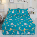 Bedskirts ditetapkan dengan renda yang sepadan dengan katil rok bedspread